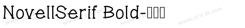 NovellSerif Bold字体转换